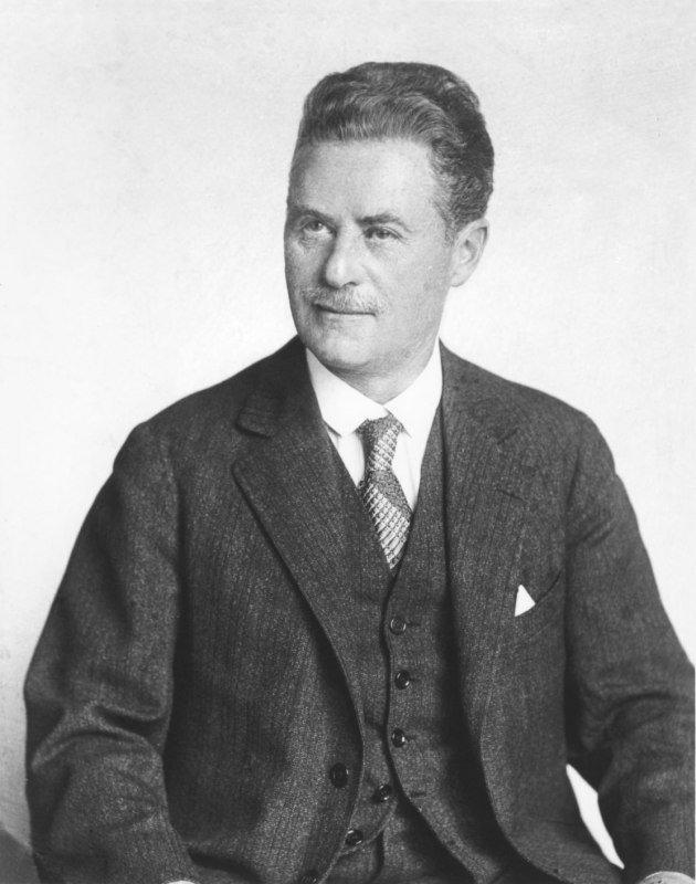 Portrait von Richard Schüller: Richard Schüller, Porträt aus dem Bildarchiv der Universitaet Wien (1925)