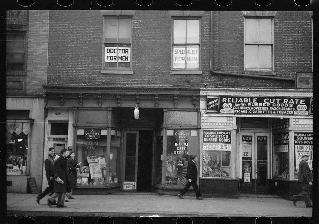 Baltimore Street in Baltimore, Maryland, April 1939