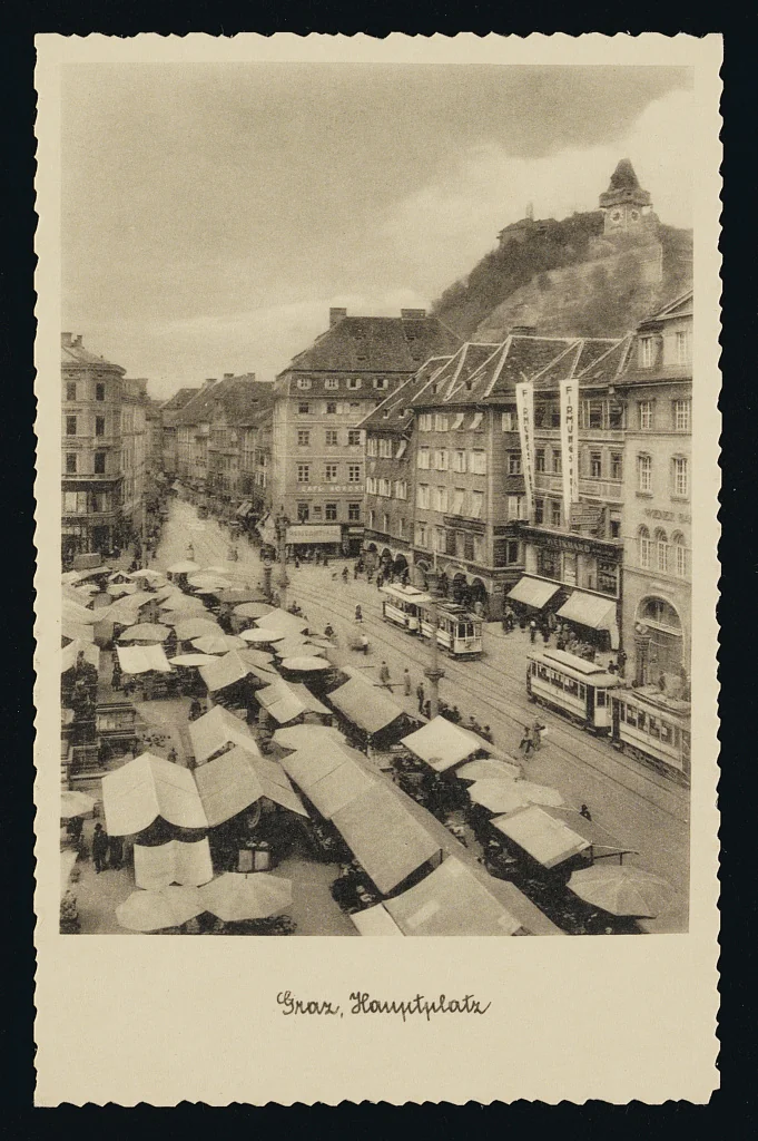 Graz, Hauptplatz, ca. 1900
