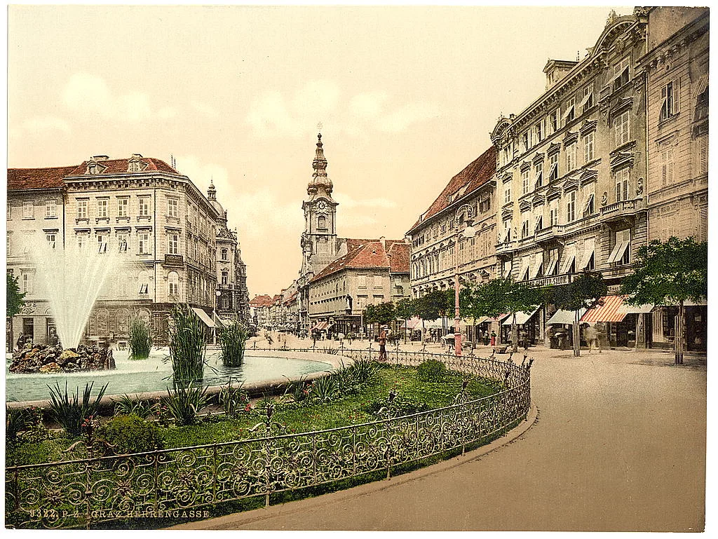 Graz, Herrengasse, Steiermark, ca. 1890