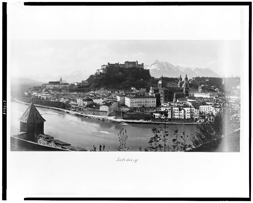 Salzburg, Stadtansicht zwischen 1860 und 1890