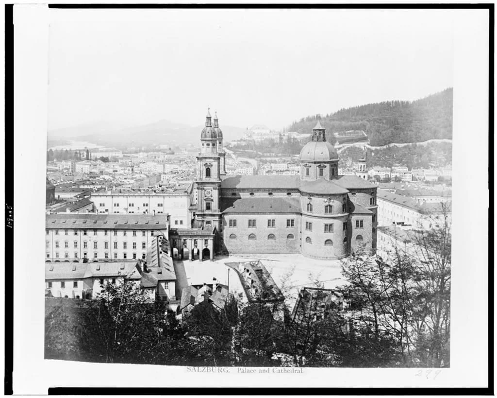 Salzburg, Palace and cathedral, zwischen 1860 und 1890